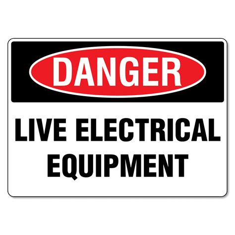 electric sign box drawing|danger live electrical sign.